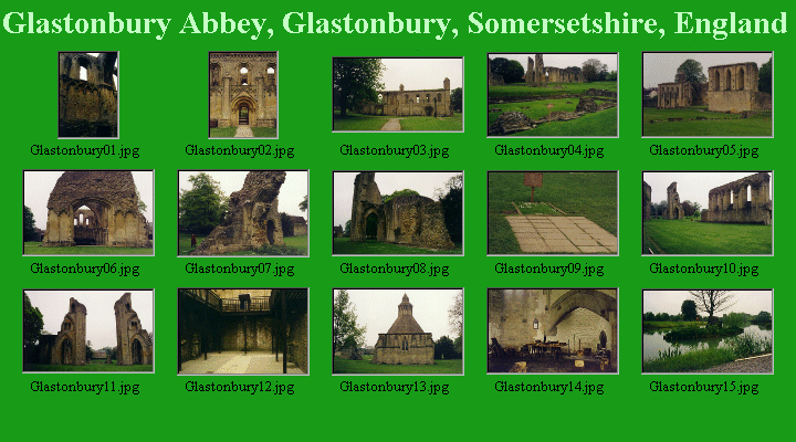 Thumbnail Imagemap - Glastonbury Abbey